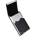 Leather Business Card Holder Case with Magnetic Shut